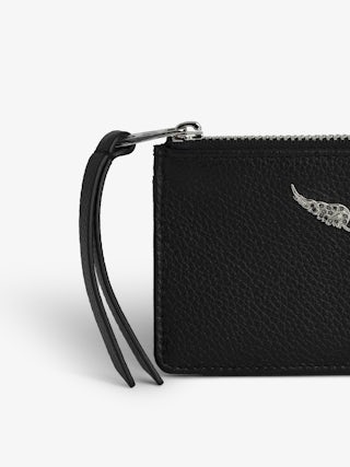 ZV Card Cardholder - Leather card holder with signature wings.