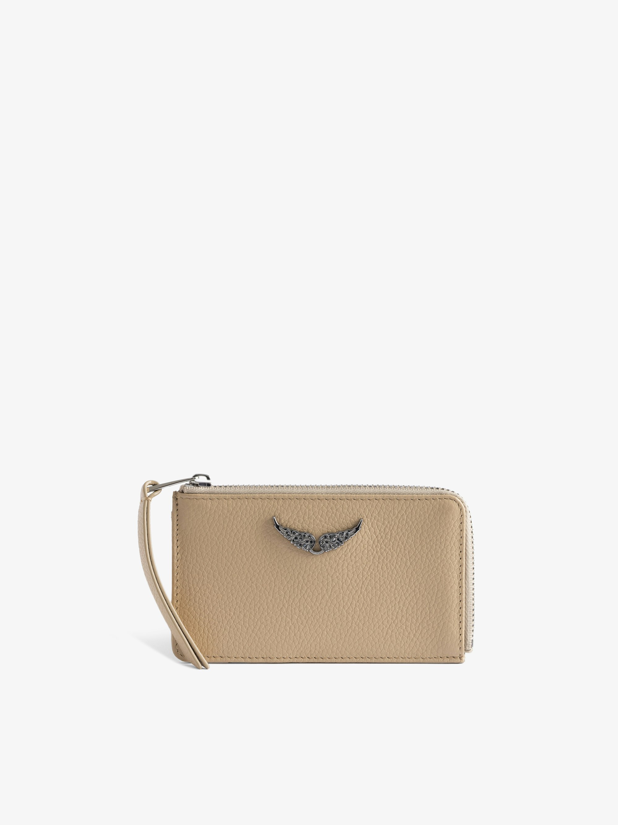 ZV Card Cardholder - Leather card holder with wings signature.