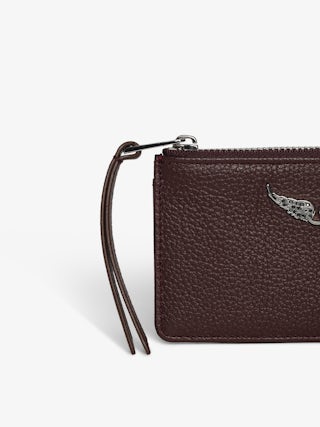 ZV Card Cardholder - Leather cardholder with signature wings.