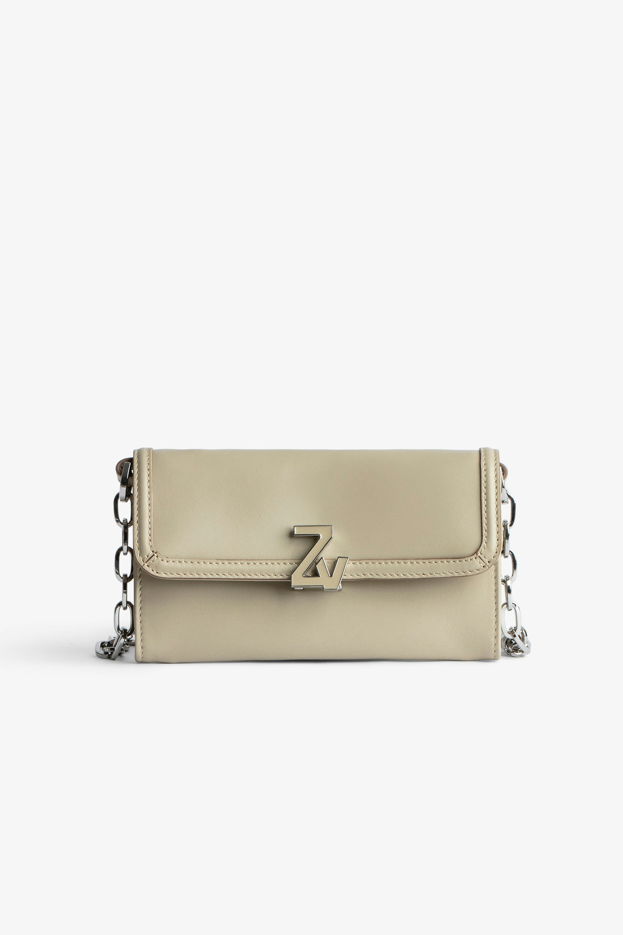 ZV Initiale Le Long Unchained 財布 Women’s beige smooth leather wallet with yellow ZV