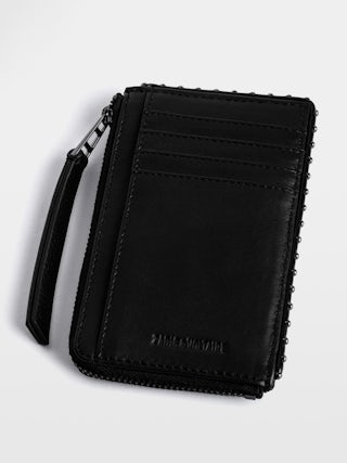 Quilted ZV Card Cardholder - Quilted leather card holder.