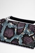 Porte-Cartes ZV Card Wild - Porte-cartes en cuir effet python violet Femme