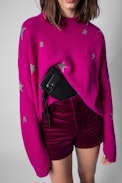 Pochette Phone Wallet Pelle - Pochette per telefono in pelle trapuntata