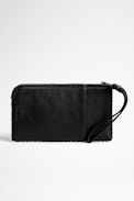 Pochette Phone Wallet Pelle - Pochette per telefono in pelle trapuntata