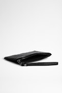 Pochette Phone Wallet Pelle - Pochette per telefono in pelle trapuntata