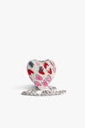 ZV Crush Le Coeur Clutch - Women’s small zipped heart clutch with heart motifs