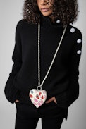 ZV Crush Le Coeur Clutch - Women’s small zipped heart clutch with heart motifs