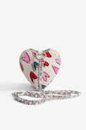 ZV Crush Le Coeur Clutch - Women’s small zipped heart clutch with heart motifs