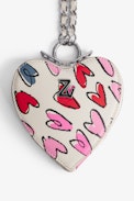 ZV Crush Le Coeur Clutch - Women’s small zipped heart clutch with heart motifs