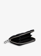 Mini ZV Coin Purse - Women’s black quilted leather coin purse with silver- and gold-tone charms.