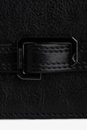 Le Cecilia Pass Card Holder - Women's black leather card holder.
