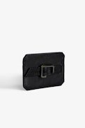 Le Cecilia Pass Card Holder - Women's black leather card holder.