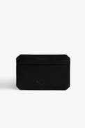 Le Cecilia Pass Card Holder - Women's black leather card holder.