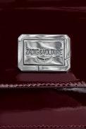 Le Cecilia Wallet - Women's burgundy patent leather wallet with flap