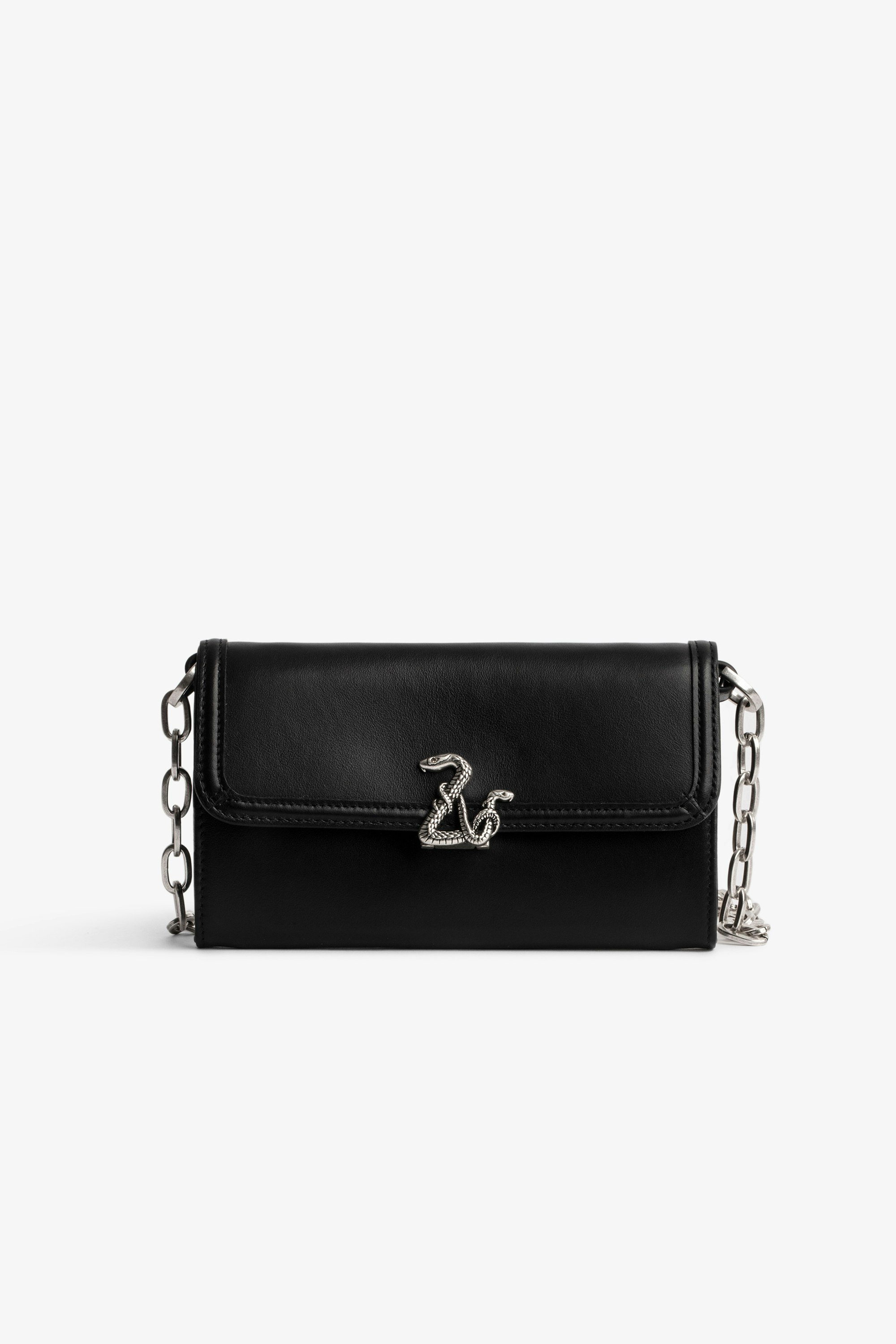 ZV Initiale Snake Le Long Wallet Women’s black leather and ZV snake wallet