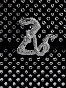 ZV Initiale Le Long Wallet - Women’s black leather wallet-style clutch with crystal embellishment, shoulder strap, and snake ZV clasp