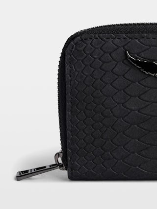 Porte-Monnaie Mini ZV Soft Savage - Porte-monnaie en cuir effet python.