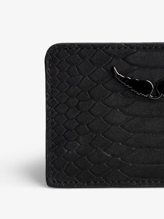 ZV Pass Card Case - Card case in python-effect leather.