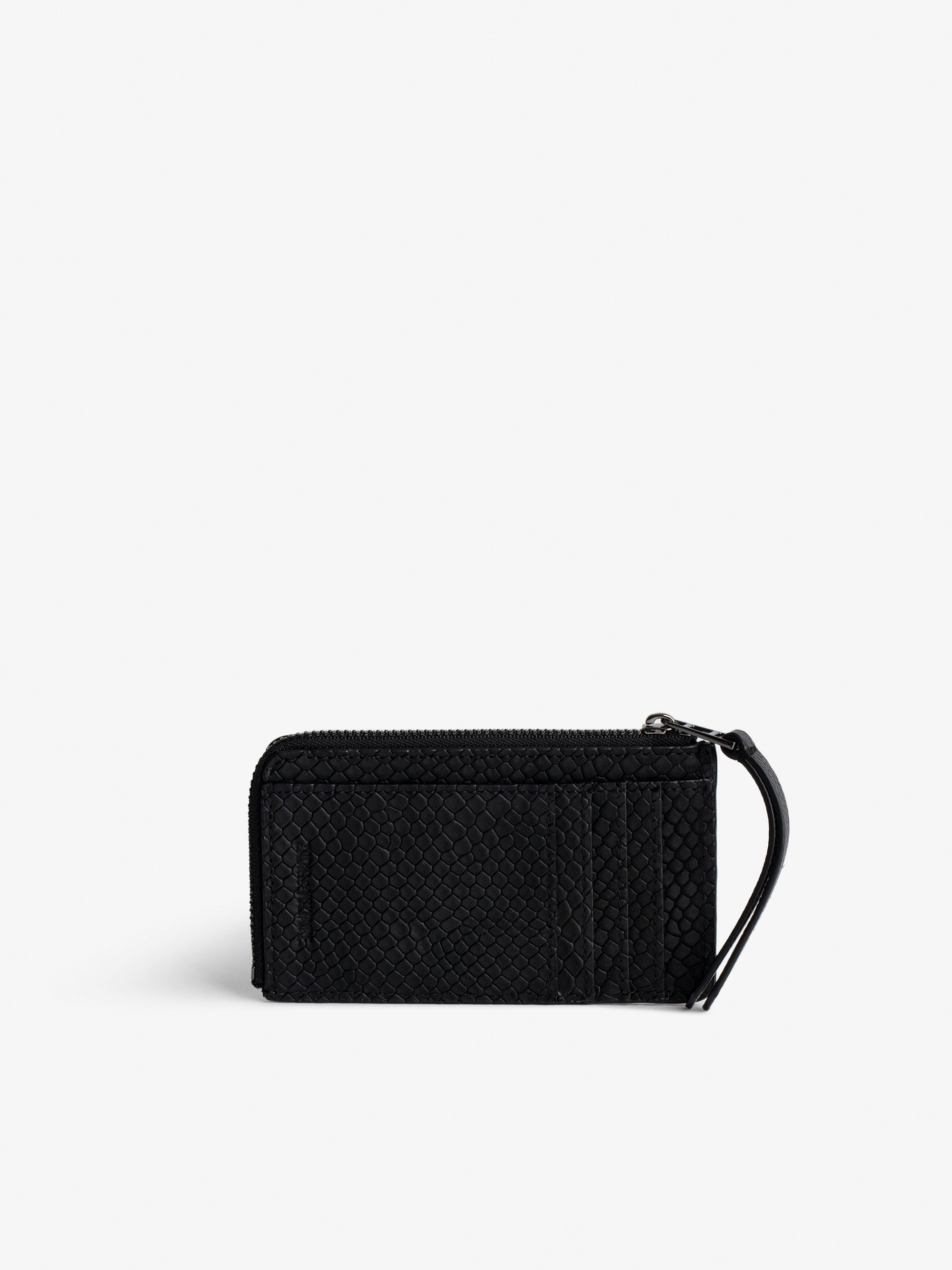 カードケース・名刺入れ ZADIG & VOLTAIRE Zv Pass Grained Leather Black ZV Pass Card Holder Black Leather | Zadig&Voltaire