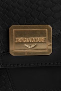 Le Cecilia Savage Wallet - Women's wallet in black leather patchwork with a gold-tone ZV clasp