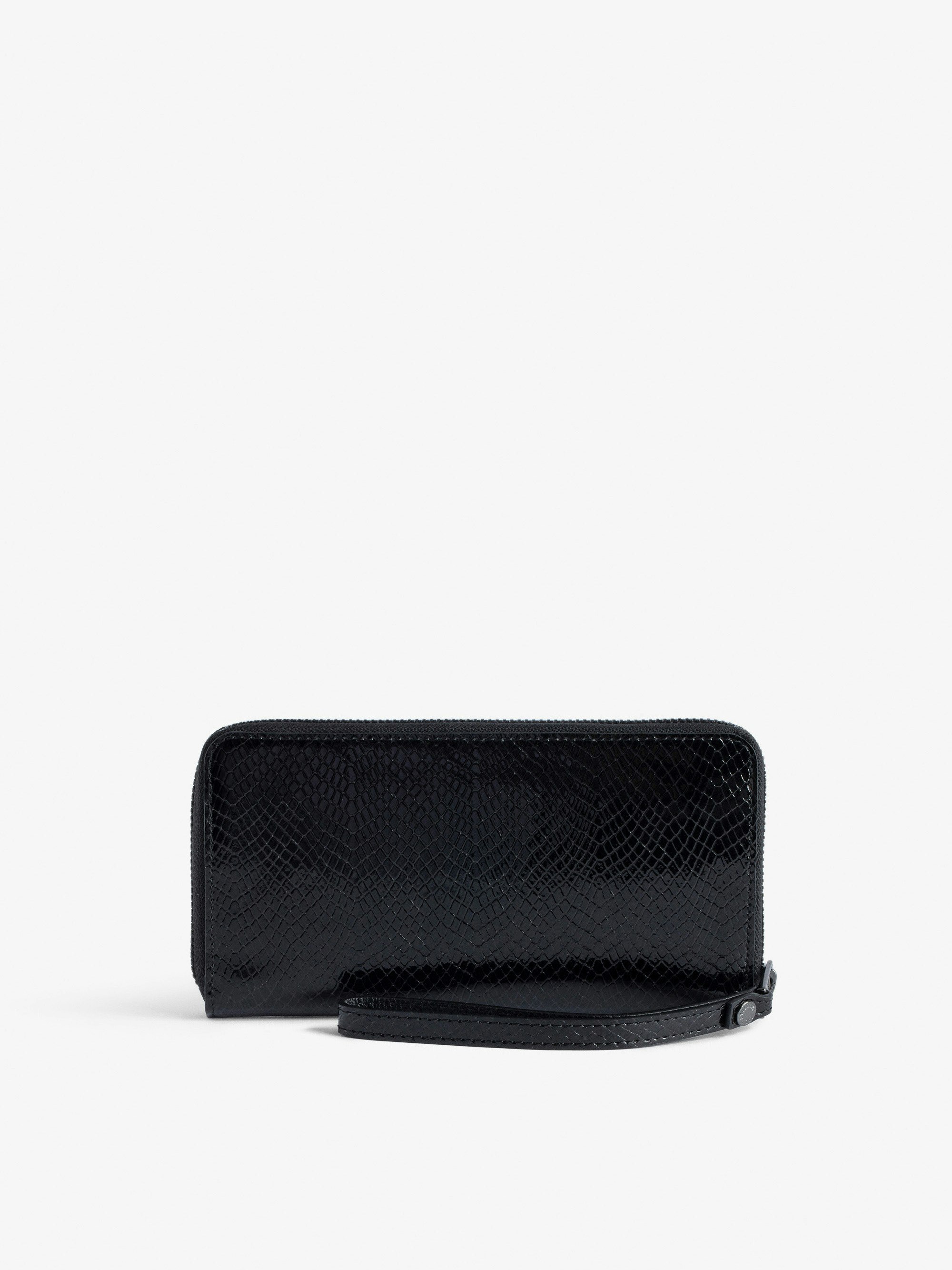 Glossy Wild Black Wallet for Women | Zadig&Voltaire