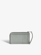 ZV Card  Infinity Patent Card Holder - Silver glitter patent leather card holder with wings charm.