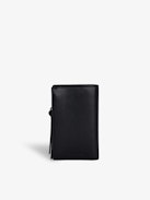 Portacarte Compact Eternal - Portacarte in pelle liscia nero.