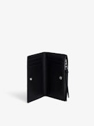 Portacarte Compact Eternal - Portacarte in pelle liscia nero.