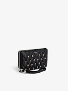 Compagnon Wallet - Smooth and quilted leather wallet with lucky charms.