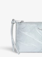 Long Eternal Metallic Coin Purse - Metallic crinkled leather coin purse.