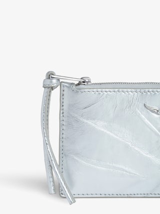 Porte-Monnaie Long Eternal Métallisé - Porte-monnaie en cuir froissé métallisé.