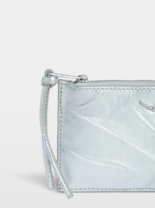 Long Wallet Eternal Metallic - Wallet in crinkled metallic leather.