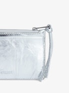 Long Eternal Metallic Coin Purse - Metallic crinkled leather coin purse.