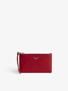 Long Eternal Coin Purse - Red smooth leather coin purse.