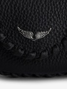 Airpod-Case Pro Secret - Schwarzes Airpod-Case Pro aus genarbtem Leder.