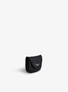 Airpod-Case Pro Secret - Schwarzes Airpod-Case Pro aus genarbtem Leder.