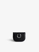Airpod-Case Pro Secret - Schwarzes Airpod-Case Pro aus genarbtem Leder.