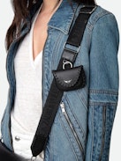Airpod-Case Pro Secret - Schwarzes Airpod-Case Pro aus genarbtem Leder.