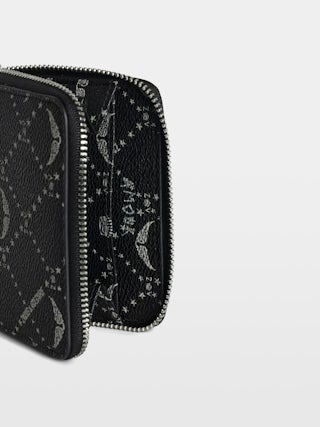 Porte-Monnaie Mini ZV Monogram - Portefeuille en toile monogramme, signature ailes.