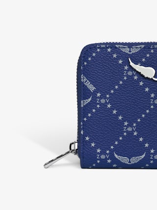 Mini ZV Monogram Wallet - Monogram canvas wallet, wings signature.
