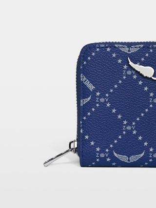 Mini ZV Monogram Wallet - Monogram canvas wallet, wings signature.