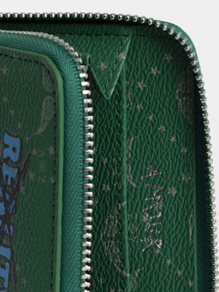 Mini ZV Monogram Wallet - Monogram-printed coated canvas wallet, Wings signature.