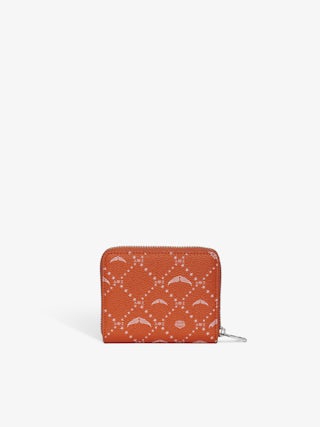 Mini ZV Monogram Wallet - Monogram canvas wallet, wing signature.