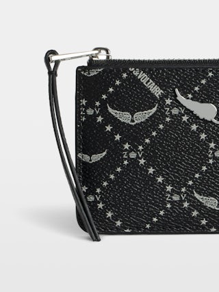 ZV Card Monogram Card Holder - Coated canvas card holder with signature wings.