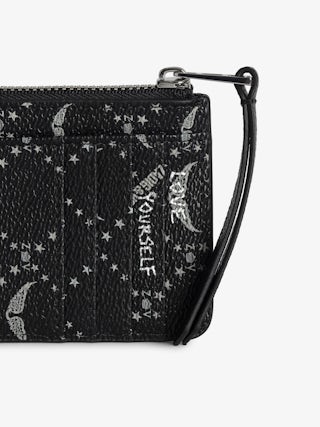 ZV Card Monogram Card Holder - Coated canvas card holder with signature wings.