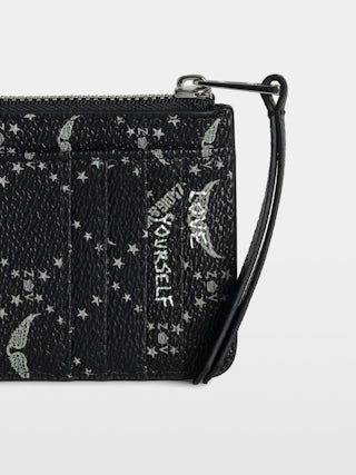 ZV Card Monogram Card Holder - Coated canvas card holder with signature wings.