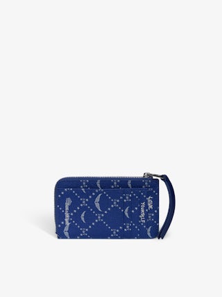ZV Card Monogram Card Holder - Card holder in coated canvas with wings signature.
