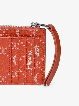 ZV Card Monogram Card Holder - Coated canvas card holder with signature wings.