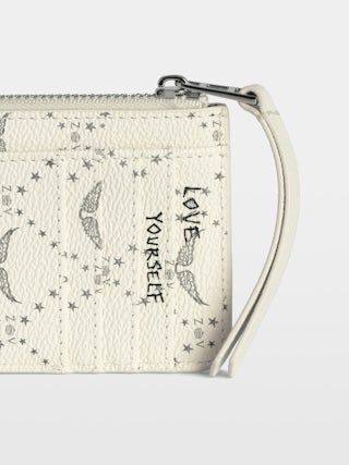 ZV Card Monogram Card Holder - Coated canvas card holder with signature wings.