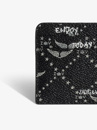 ZV Pass Monogram Card Holder - Card holder in coated canvas adorned with signature wings.